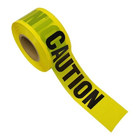 The Brush Man Caution Tape, 3 in X 1,000 ft, 10PK TAPE CAUT10002M
